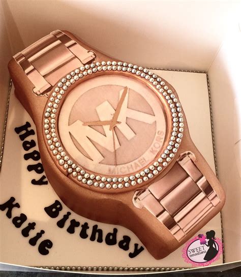 Rose Gold Michael Kors Watch Cake 